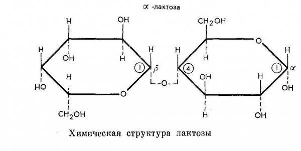 химическая структура лактозы